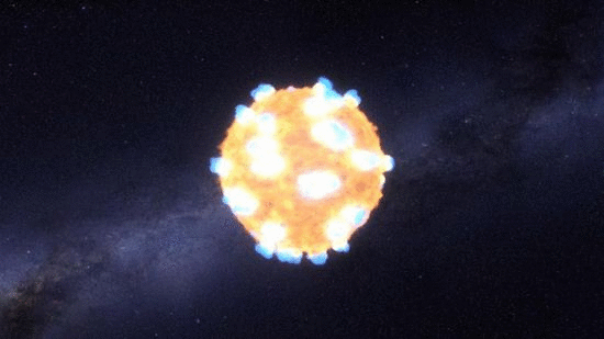 恒星爆炸画面捕捉 远在12亿光年以外